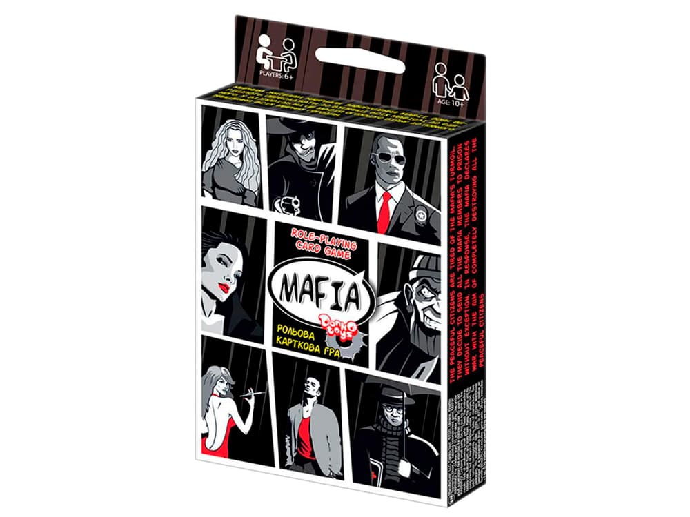 Гра "Мафія" укр/англ. №DTG52EN/DankoToys/(16)(32)