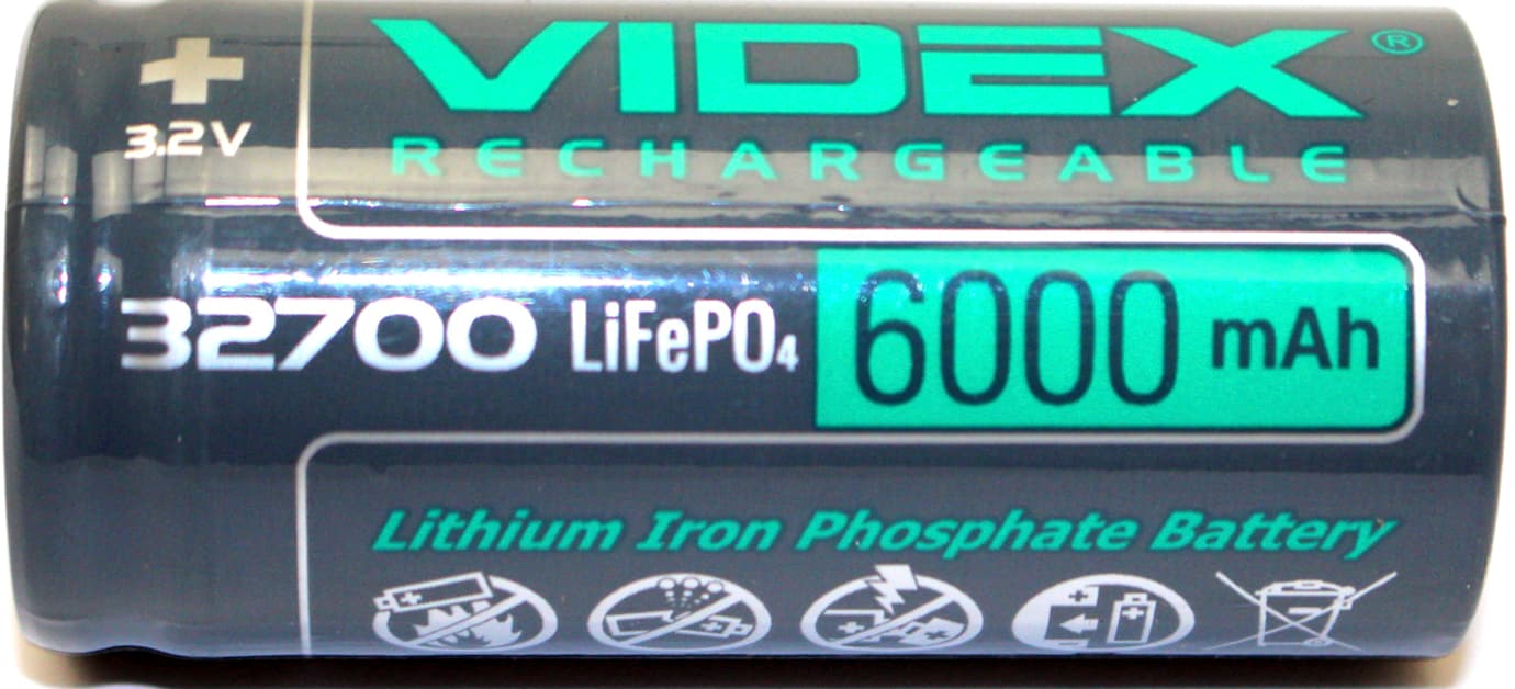 Акумулятор Videx LiFePO4 32700,6000mAh