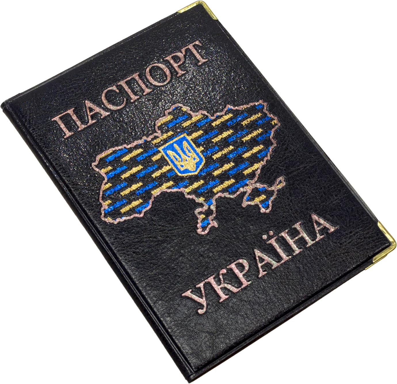 Обклад. на Паспорт України "Карта"шкірзам. №131-Па(10)