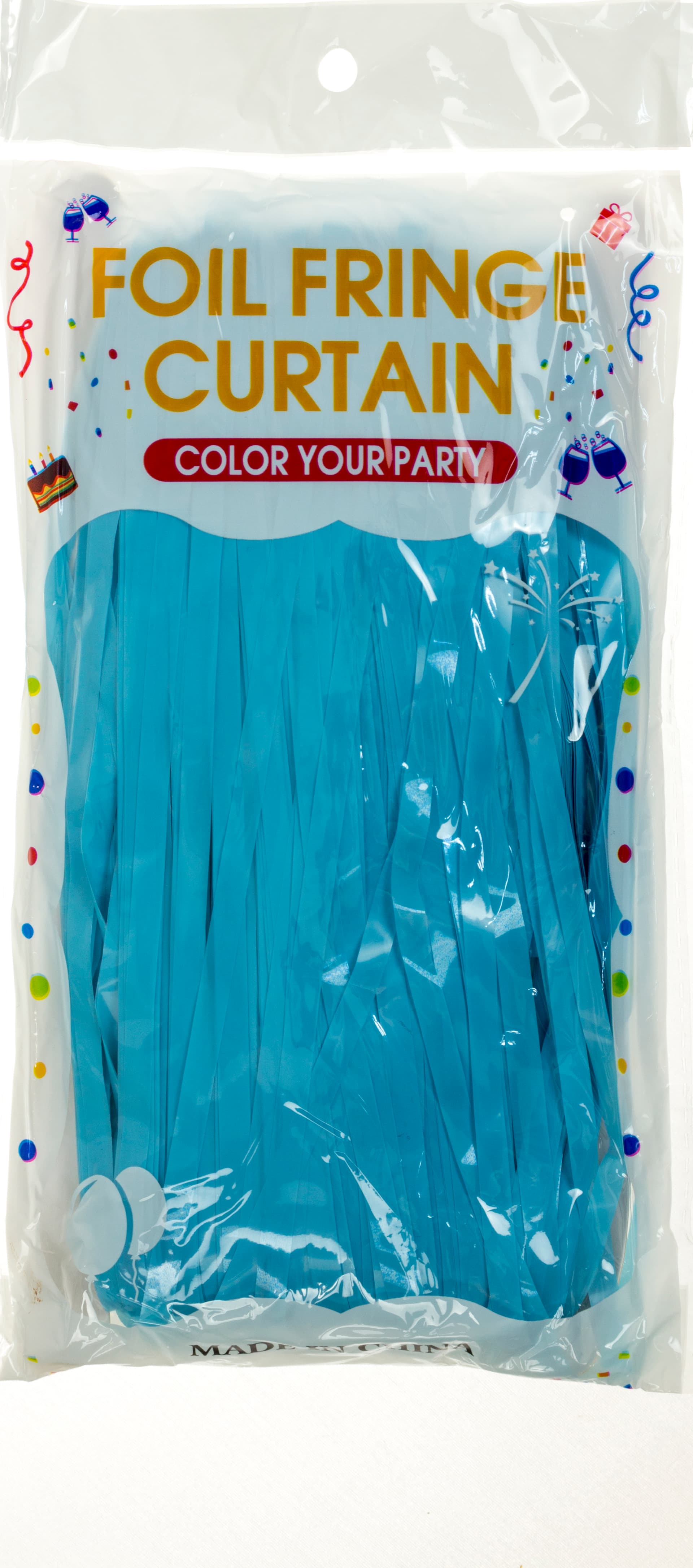 Шторка для фотозони 1х2м блакитна