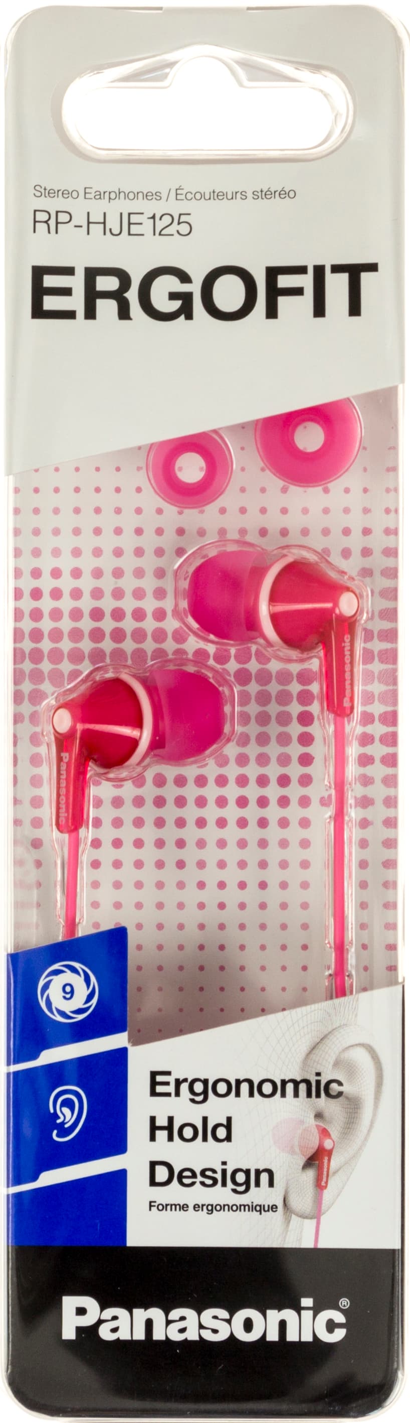 Наушники вакуумные Panasonic RP-HJE125E-P pink(10)
