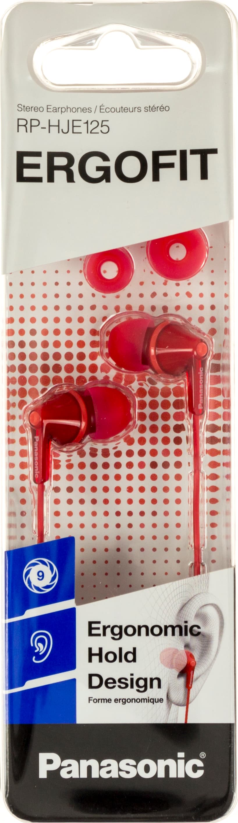 Наушники вакуумные Panasonic RP-HJE125E-R red(10)