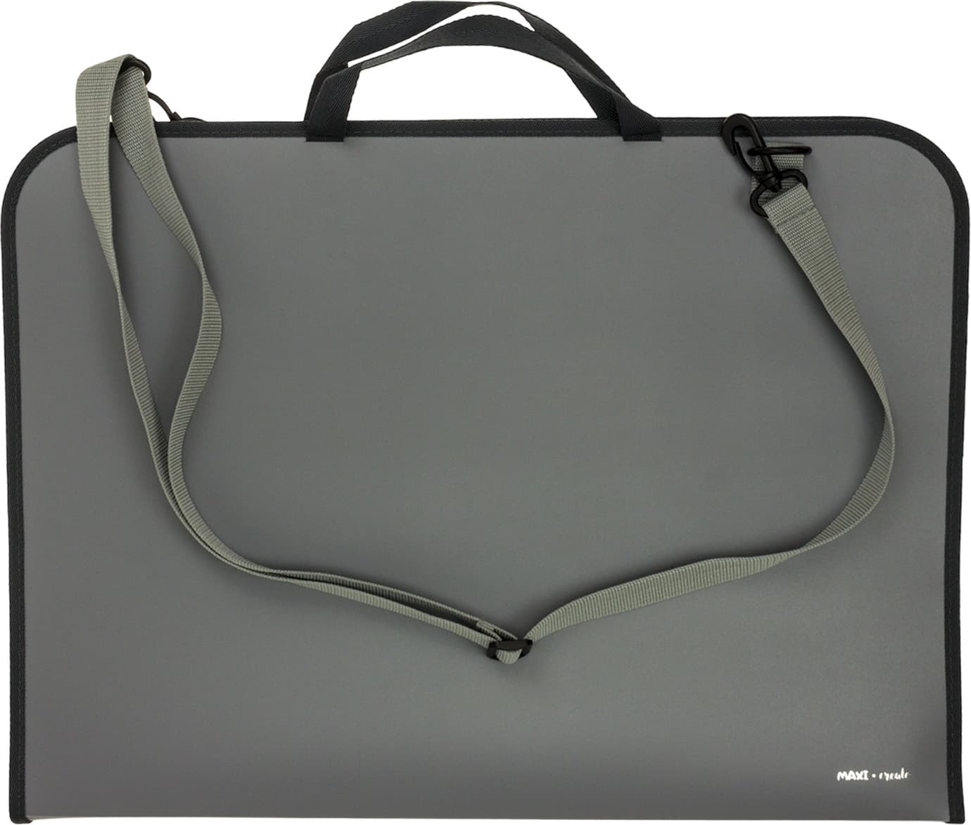 Портфель "CoolForSchool/Maxi" №CF30006/MX30006 А3 пласт. на молнии,серый(20)