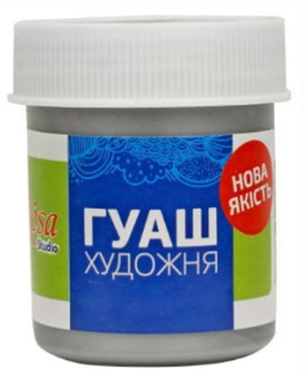 Гуашева фарба "Rosa Studio" срібло 40мл №323930(70)