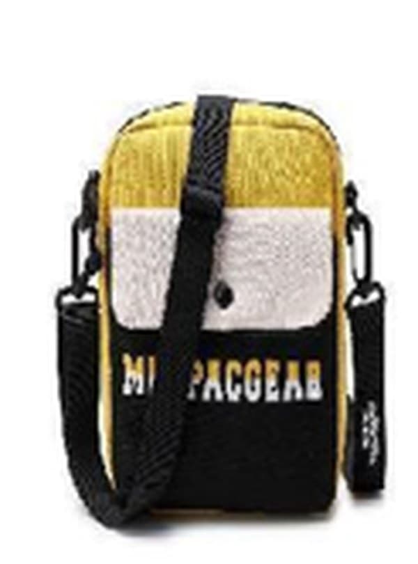 Сумка плечова 1від., 2карм. жовта №H-10137-E-yellow