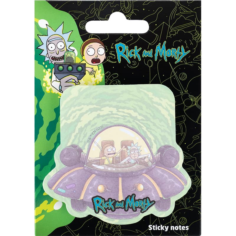 Блок/зам. липк. краем 70х70мм 50л. "Kite" Rick and Morty №RM23-298-1(24)