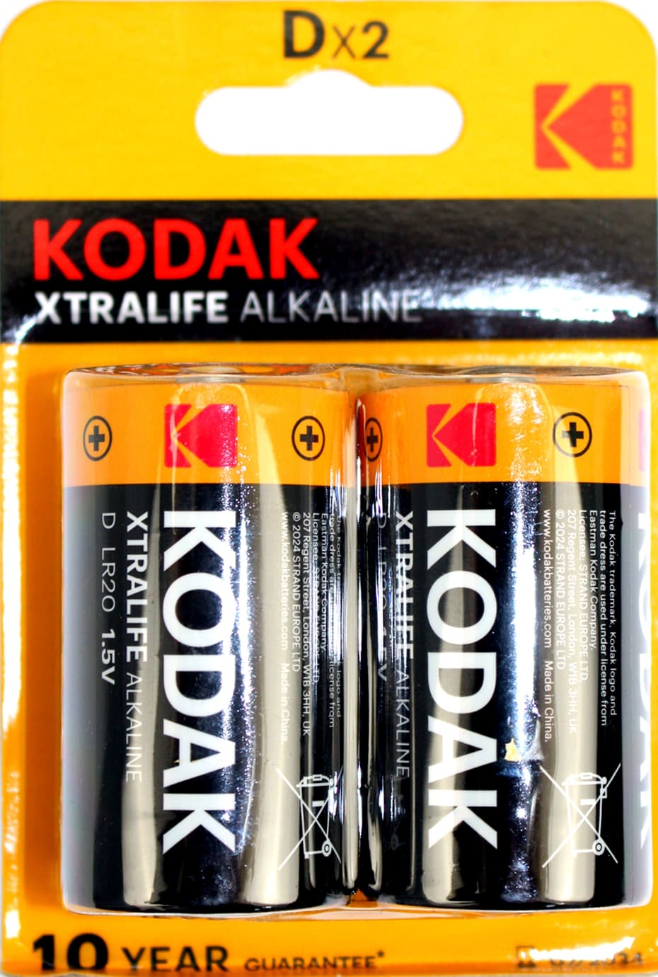 Батарейки Kodak Xtra Life LR-20/блістер 2шт(10)