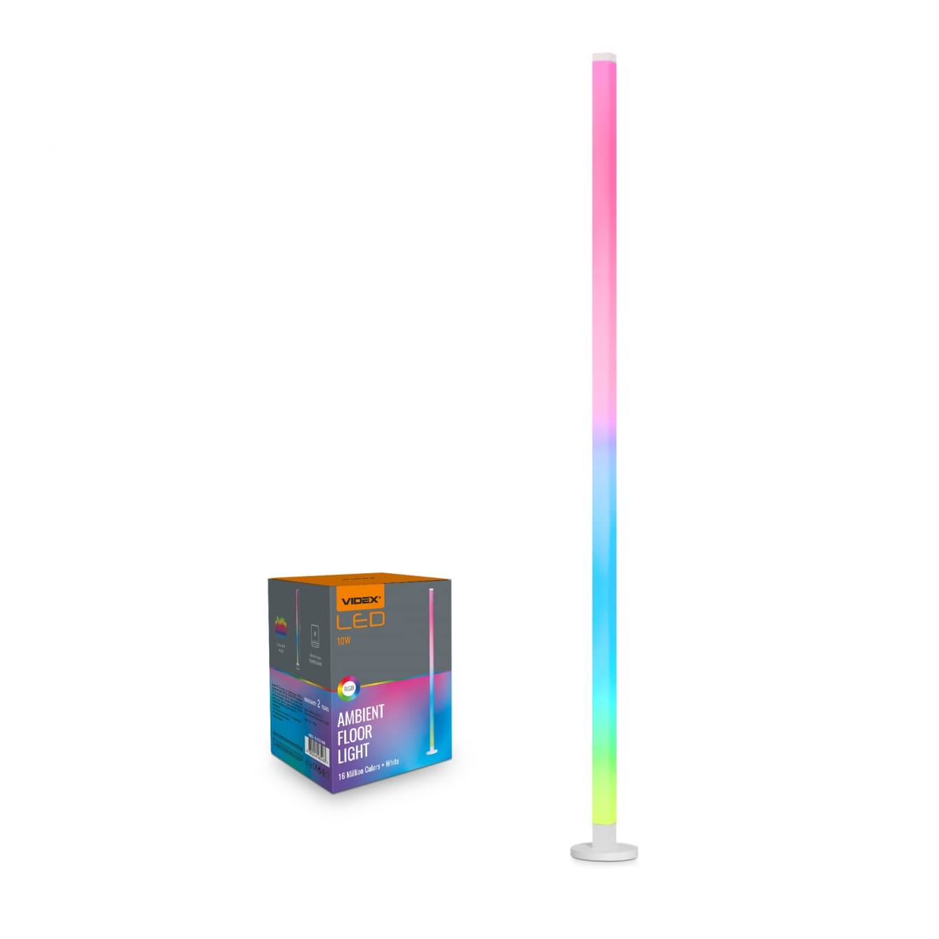 Лампа підлогова Videx LED TF20 RGB 10W №VL-TF20-RGB