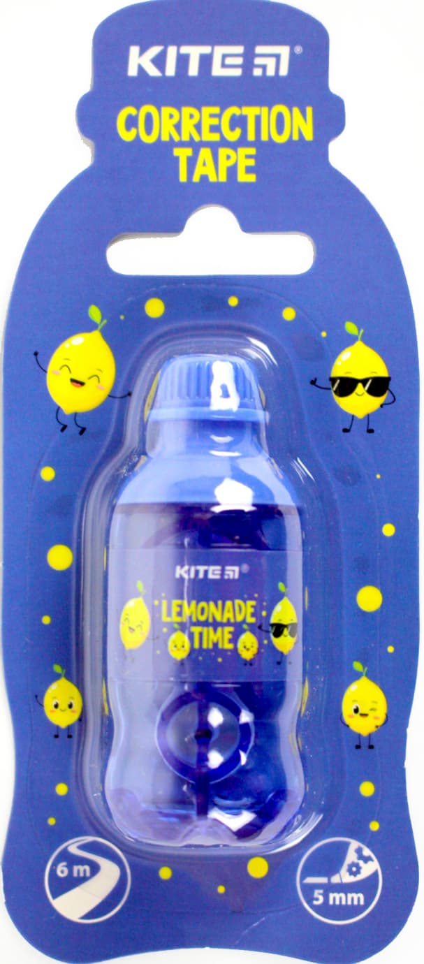 Коректор стрічк."Kite" 5ммх6м Lemonade time №K24-007-3(12)(576)