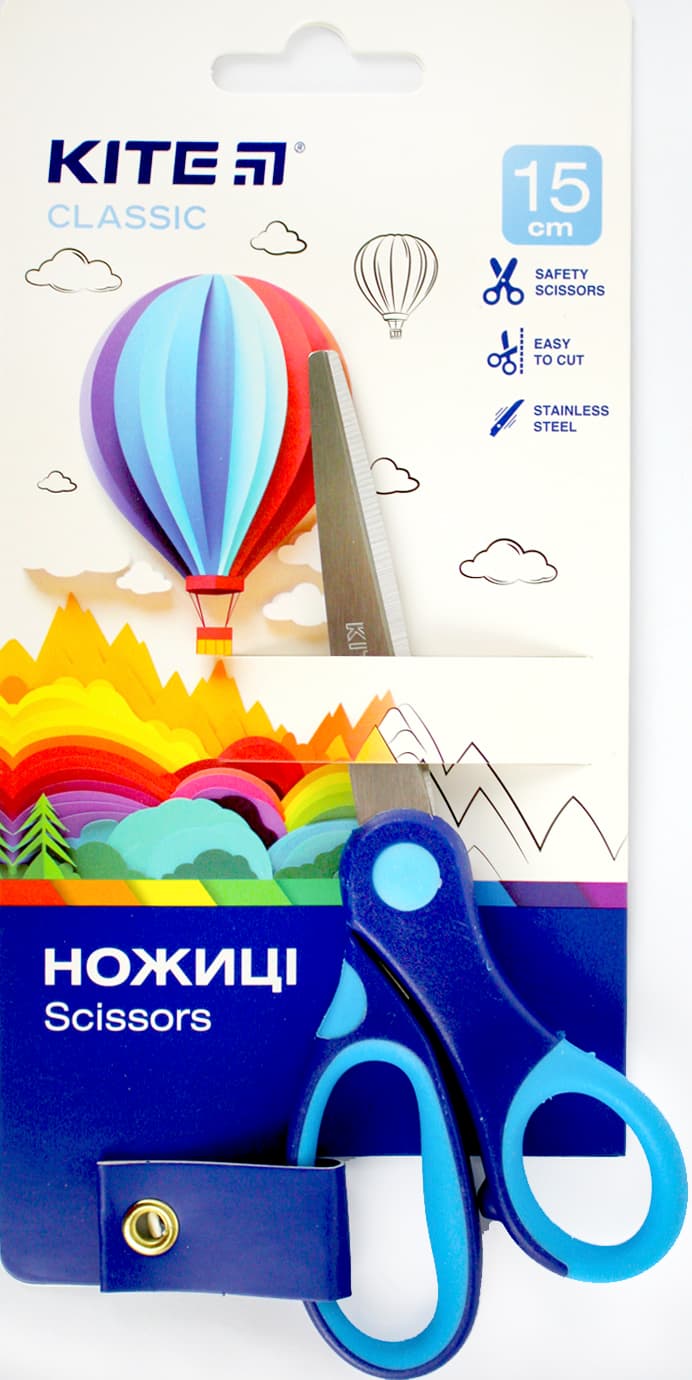 Ножницы дет. "Kite" №K-126-2 Classic 15см(12)(240)