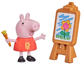 Фігурка Peppa cерії "Веселі друзі" - Пеппа з мольбертом №F2204/Кідді Світ/(12)