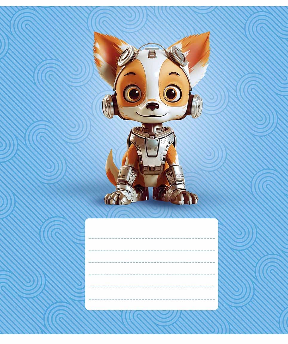 Зошит 12арк. кліт. Star "Robot animals" ВД-лак №012-3331K(30)(360)