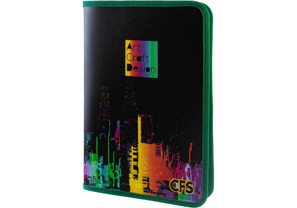 Папка "CoolForSchool" №CF32020 Art Craft Design А4 пласт. на молнии с кольцами(30)