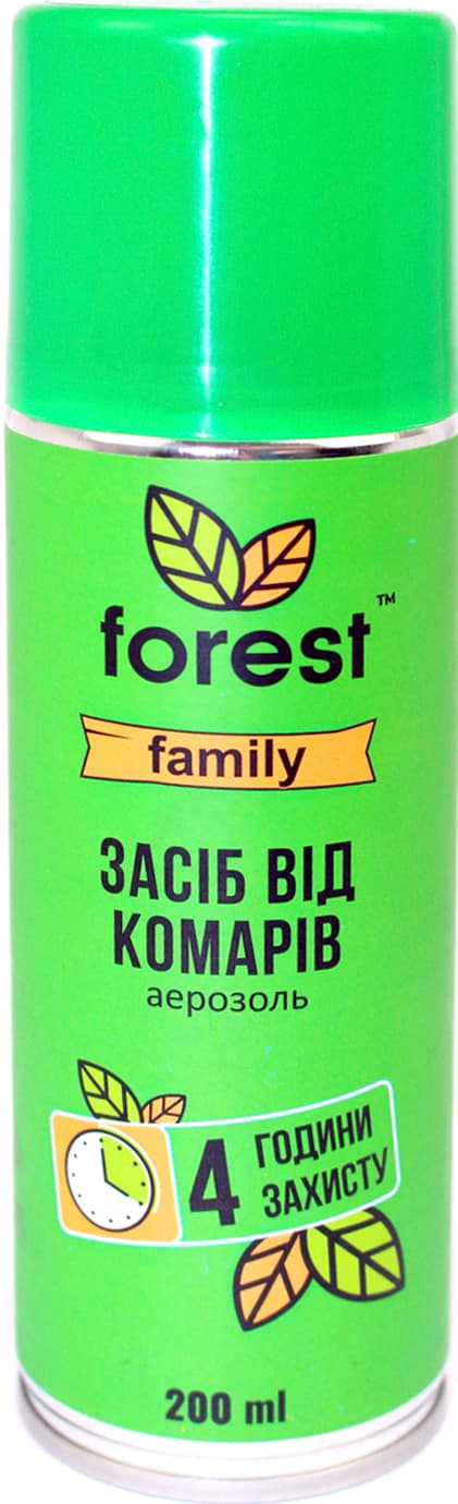 Аерозоль "Forest Family" від комарів 200мл №0624