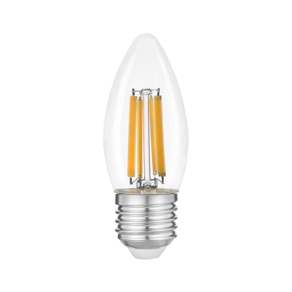 Лампа "Etron Filament Power" прозоре скло LED 1-EFP-147 C37 4Вт 3000K Е14(10)