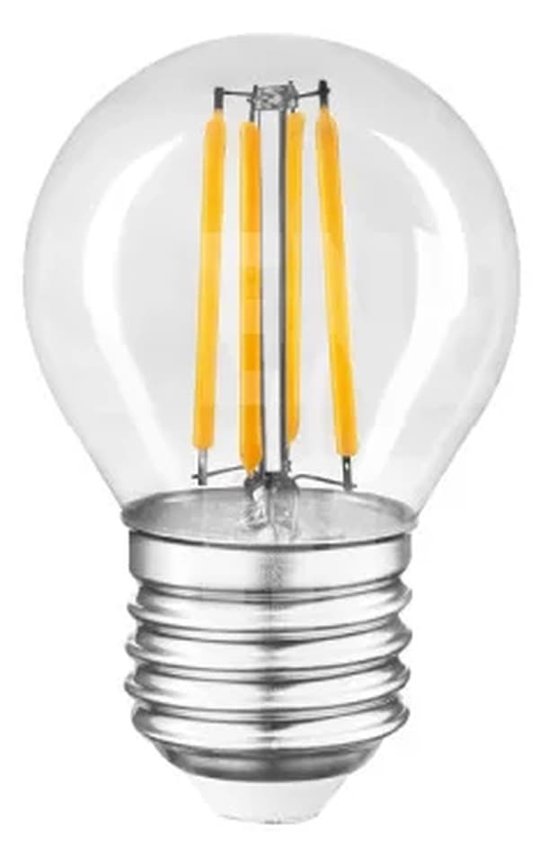 Лампа "Etron Filament Power" прозоре скло LED 1-EFP-195 G45 4Вт 3000K Е27(10)