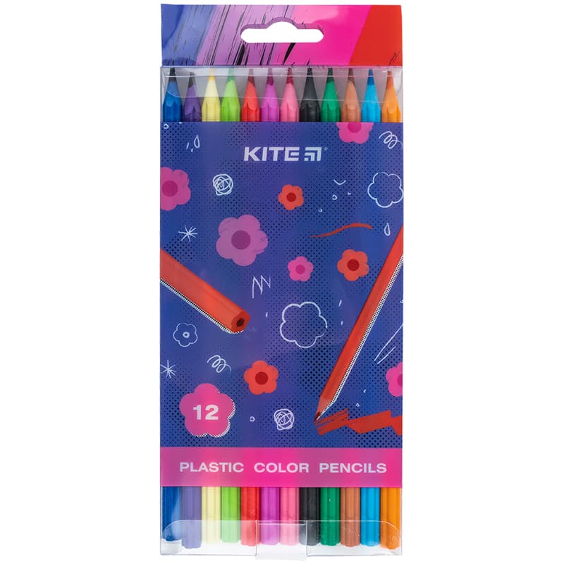 Карандаши цветн. 12 цветн. "Kite" №K24-049-1 Kite Flower(12)(192)