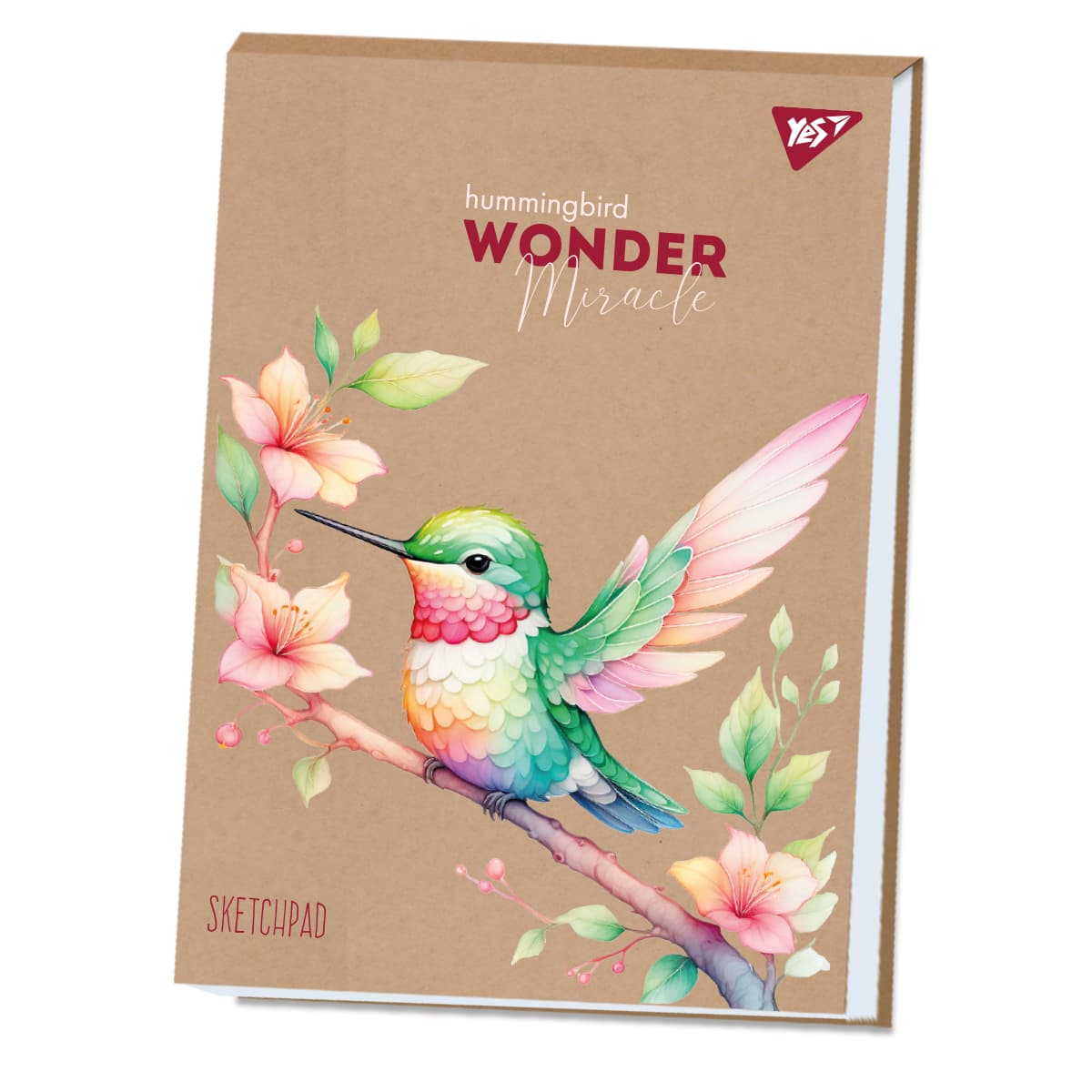 Альбом для рисов. склейка 30/100 А4 "Hummingbird" крафт белила №130580/Yes/(6)(72)