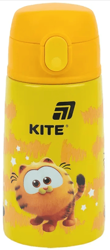 Термос с трубочкой метал. 0,4л "Kite" Garfield №GF25-1261