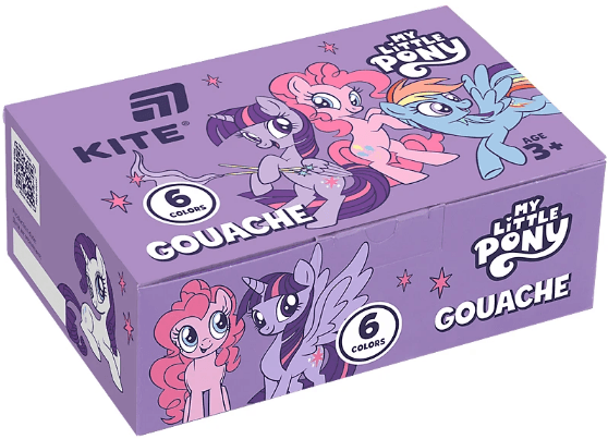 Гуаш "Kite" 6кольор. 20мл №LP25-062 "My Little Pony" (24)
