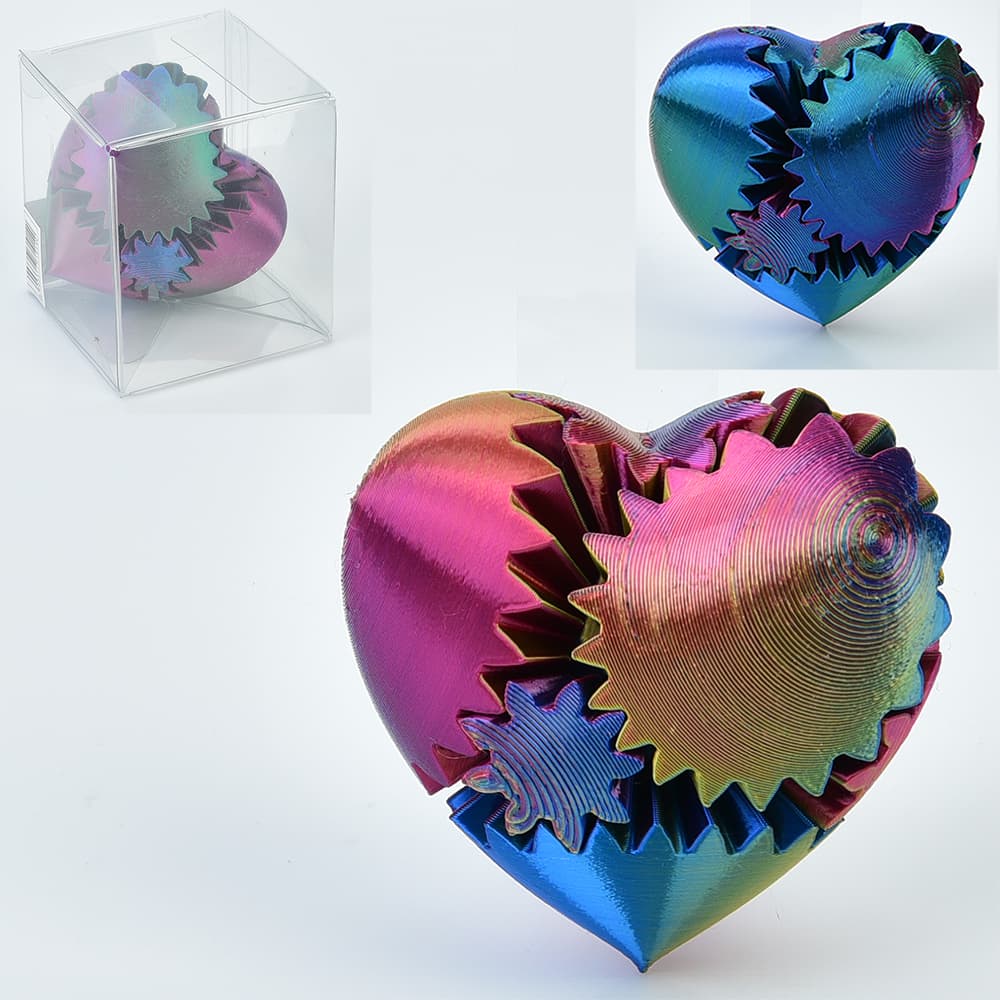 Игра, мяч/шар, сердце, 3D печать, антистресс, головоломка,в кор-ке,6,5х7,5х6,5см №IT014(90)