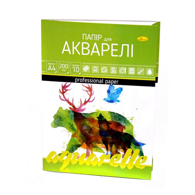 Папка для аквар. 10/200 А4 №АП-0701/Апельсин/(20)
