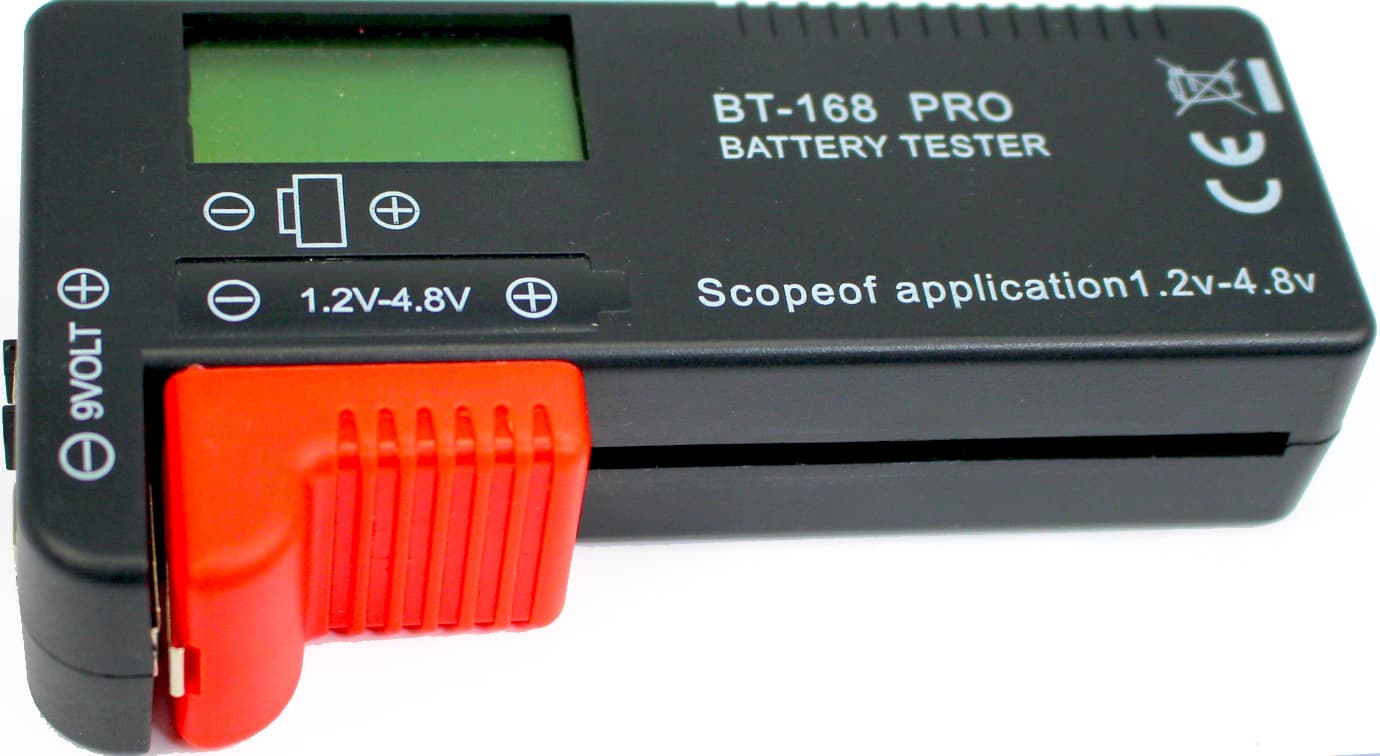 Тестер ємності батарейок та акумул. BT-168 Pro AA,ААА,D,С AG 1,2V -4,8V крона 9V /Breidon/