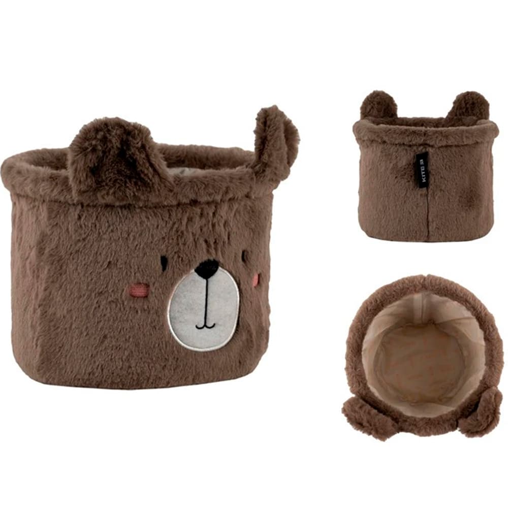 Корзина для хранения плюшевая "Kite" №K24-3100S-3 Sweet Bear 20х16см(12)