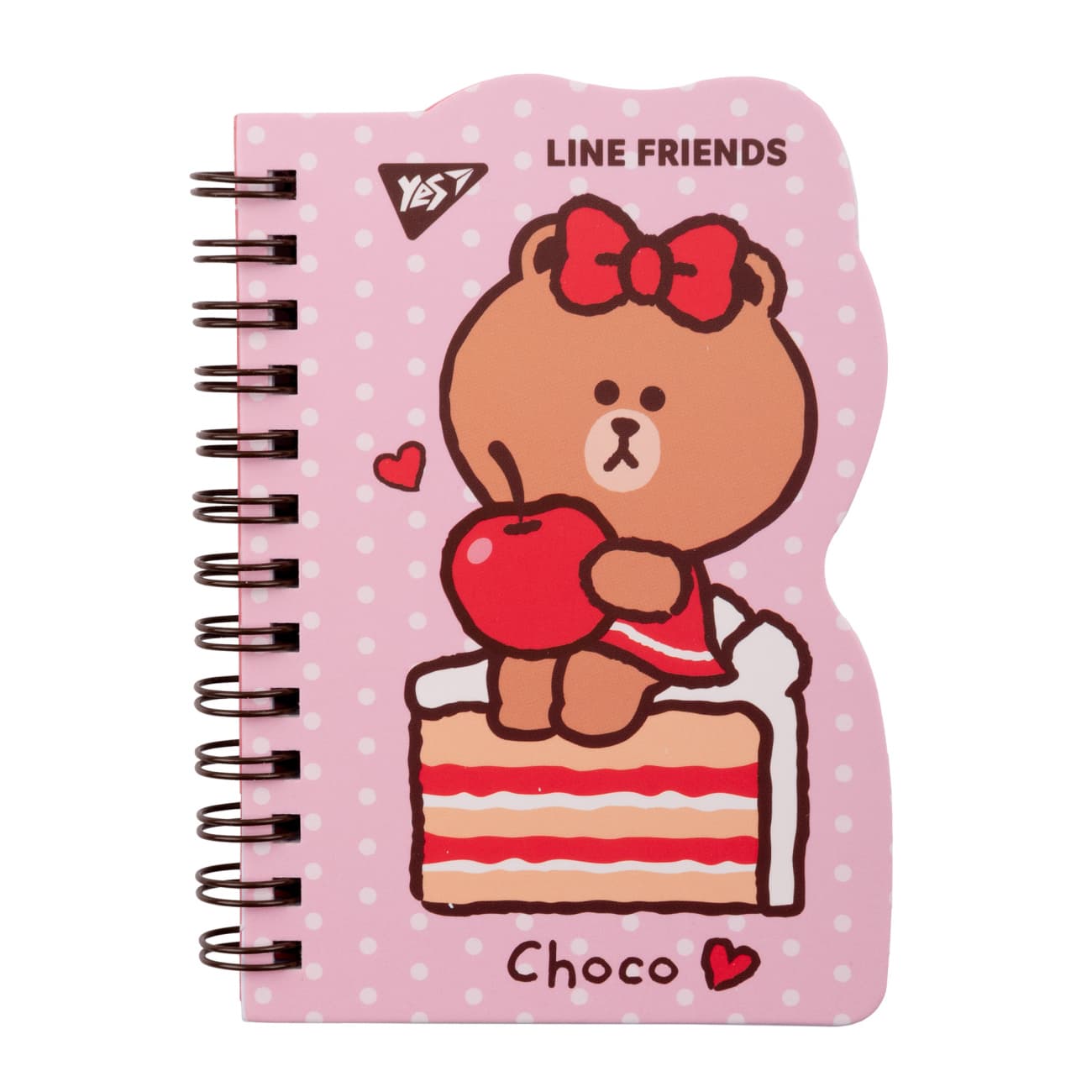 Блокнот пруж. В7 60арк. кліт. "Line Friends. Choco" №151808/Yes/(30)(60)