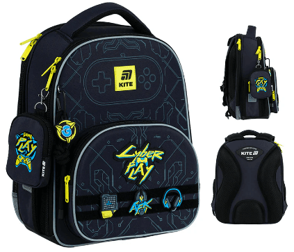 Рюкзак каркасний "Kite" Education Cyber 2від.,3карм. №K25-556M-2(4)