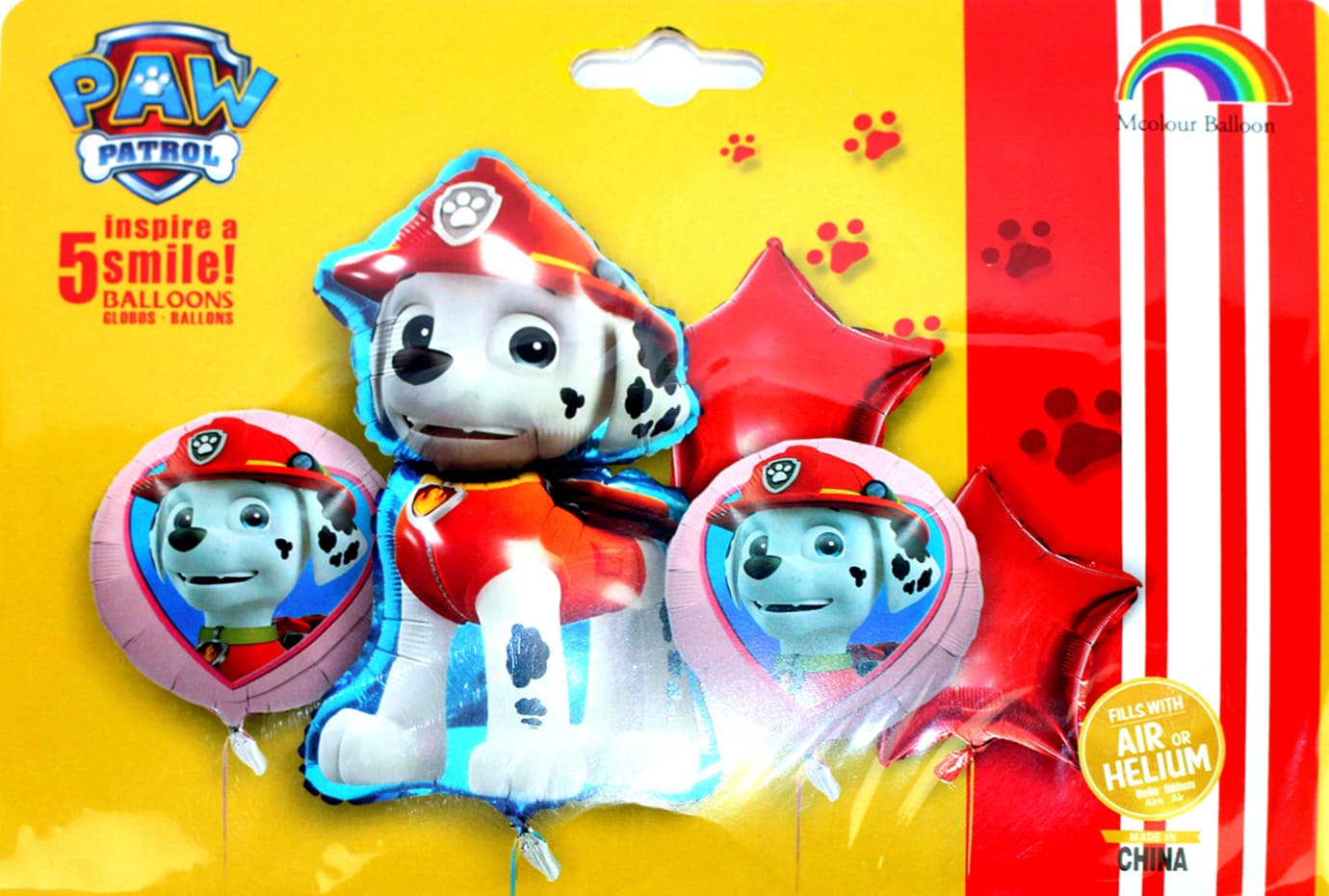 Набір кульок повітр. "Paw Patrol.Маршал" 5шт №TX-324(10)
