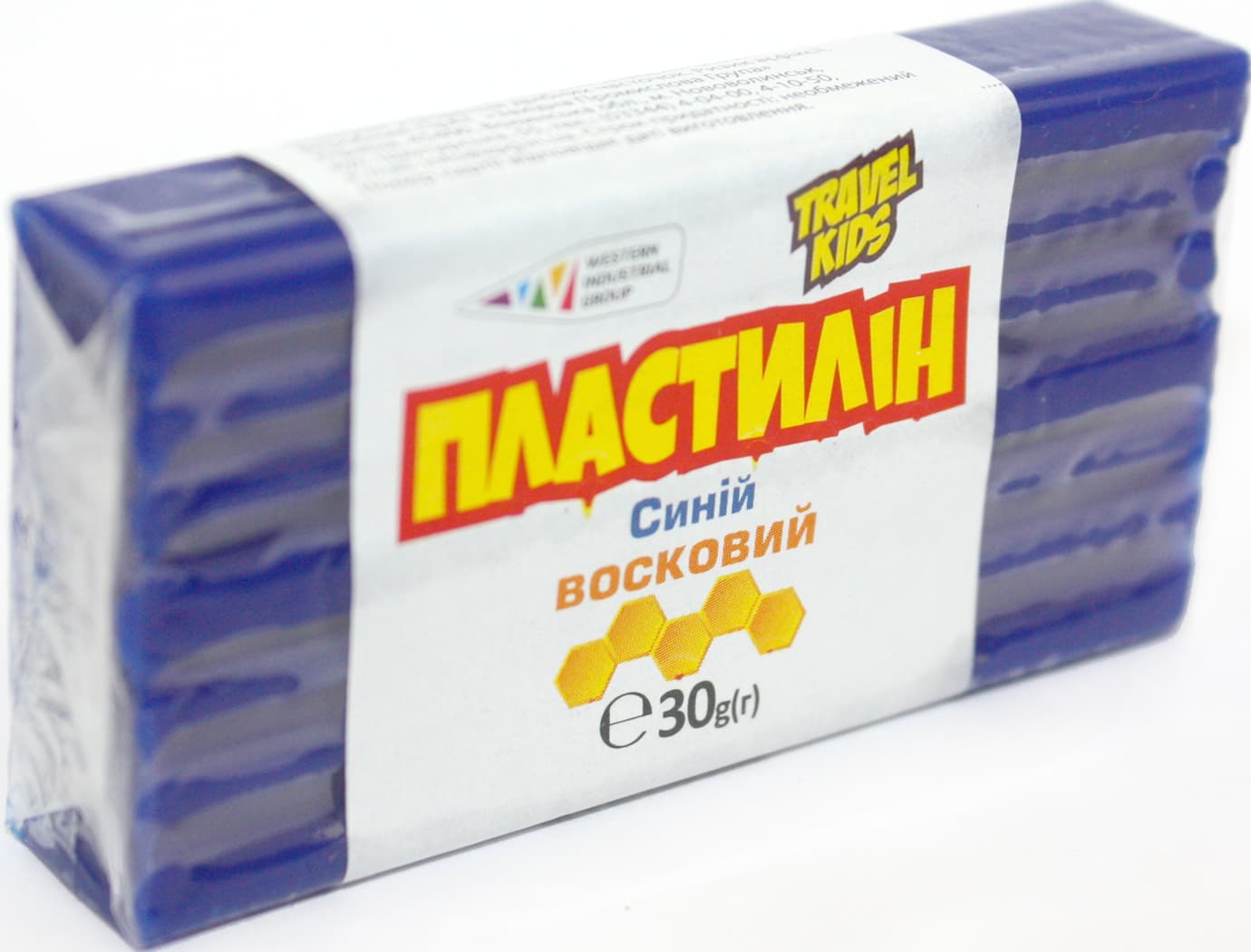 Пластилін "Гамма UA" 30гр синій,восковий №333105(12)