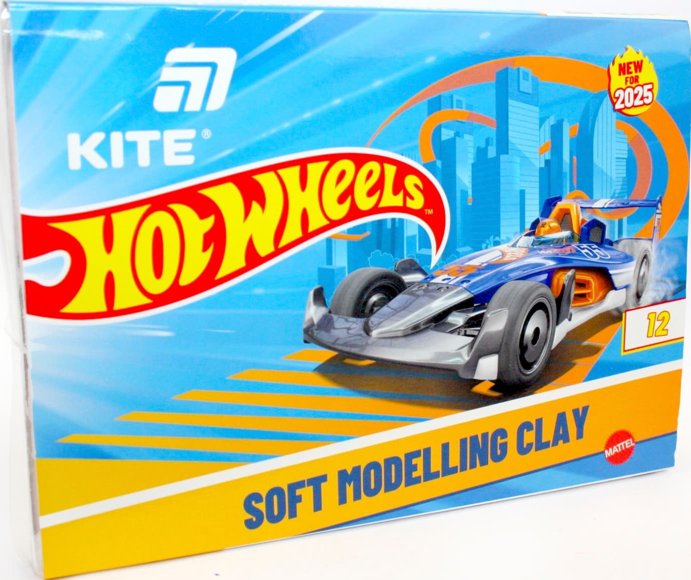 Пластилін "Kite" Hot Wheels -1 12 кольор. 240гр воск. №HW25-1086-1(44)