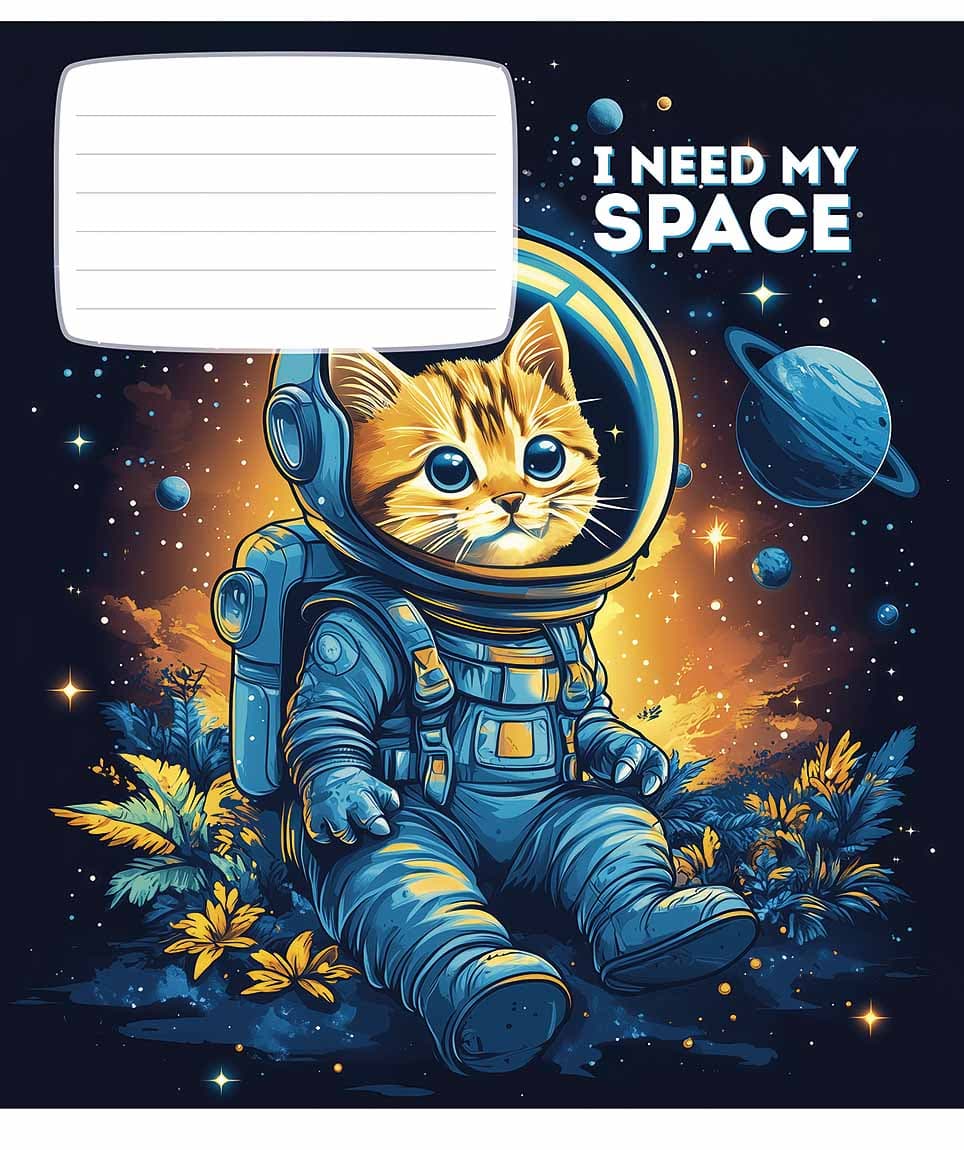 Зошит 12арк. лін. Star " I need my space" виб.УФ-лак №012-3496L(30)(360)