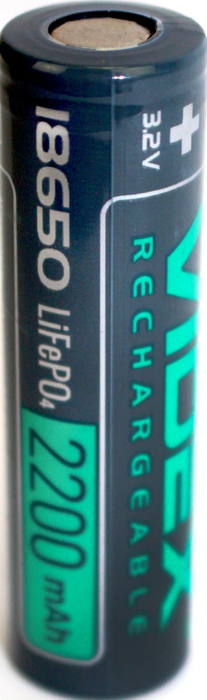 Акумулятор Videx LiFePo4 18650-R,2200mAh
