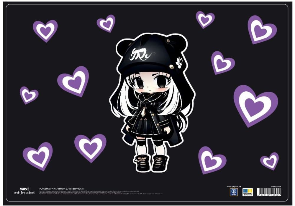 Коврик для дет. творч. "Maxi" Girls №MX69001-08 27х38,5см(8)