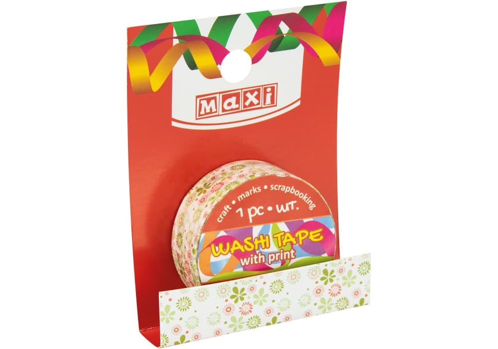 Стрічка декор. "Maxi" з принтом 15ммх3м №MX61978(20)