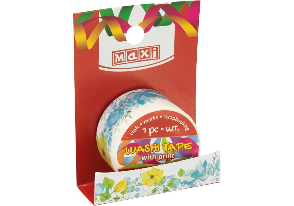 Стрічка декор. "Maxi" з принтом 25ммх3м №MX62013(20)