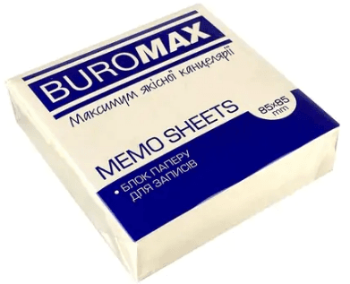 Блок/зам. нкл 85х85х25мм 300л. "Buromax" Jobmax №2278(48)