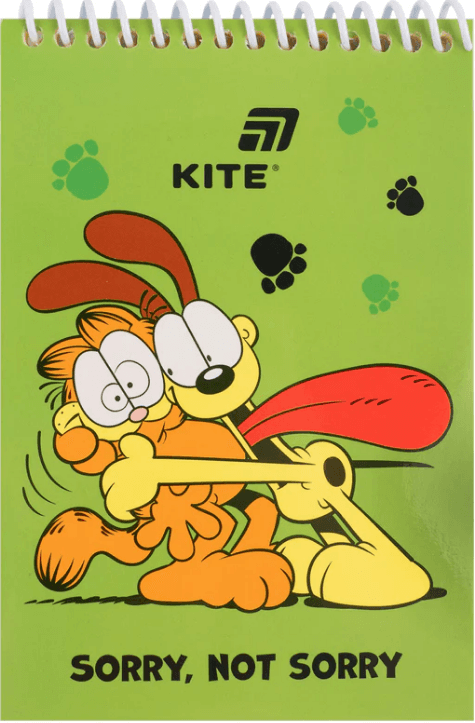 Блокнот пруж. А6 48арк. б/лін. Garfield №GF26-196/Kite/(20)