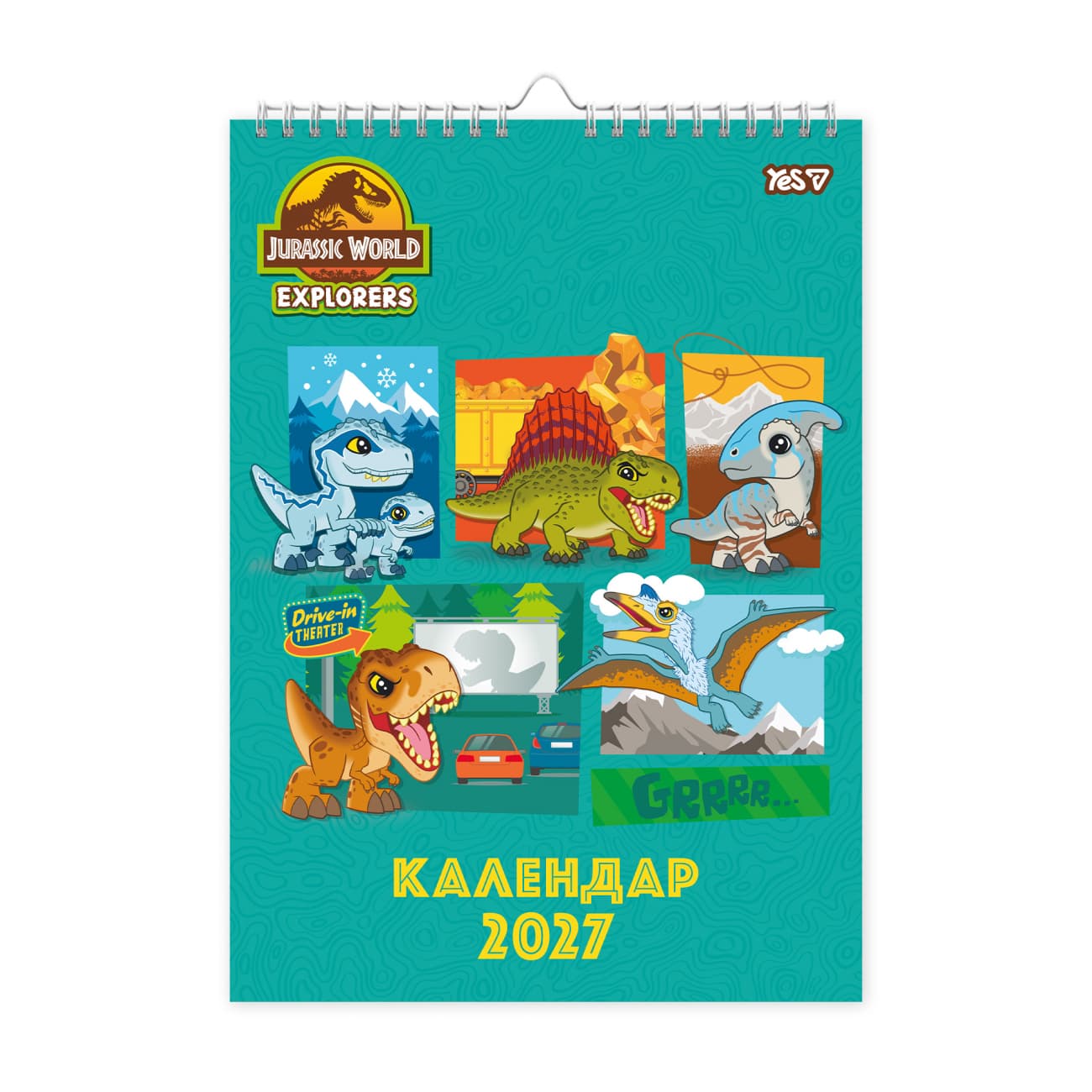 Календар-постер настін. А3 "Yes" Jurassic World 2027 №270281(20)