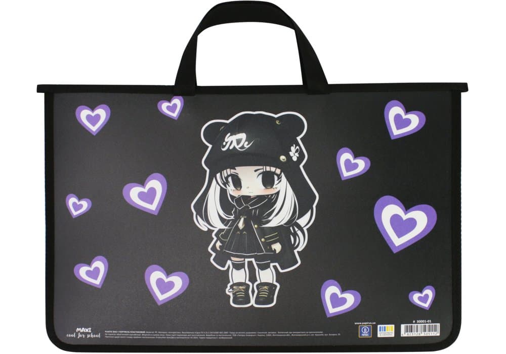 Портфель на блискавці CoolForSchool Beauty А4 пластиковий (1) (20) CF30001-01