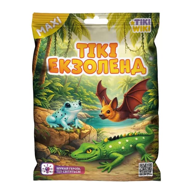 Стретч-іграшка "Tiki Wiki Max" серії "Maxi" — Тікі Екзоленд (у диспл.) №SQ144/КіддіСвіт/