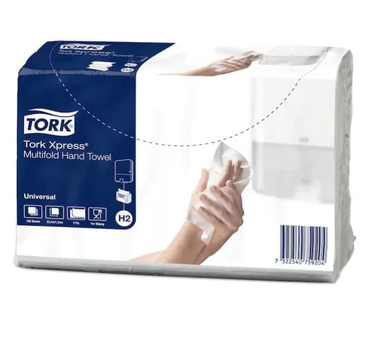 Рушник паперовий "Tork Xpress Universal" 2 шар. (190шт) білий(20)