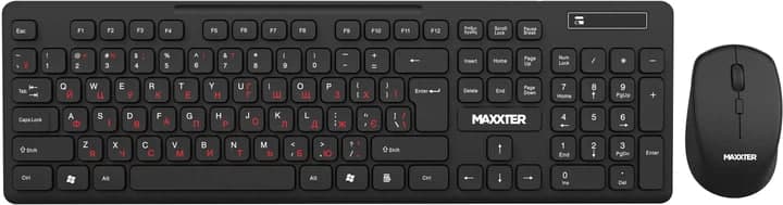 Комплект бездротовий Maxxter KMS-WCM-02B-UA USB, Black