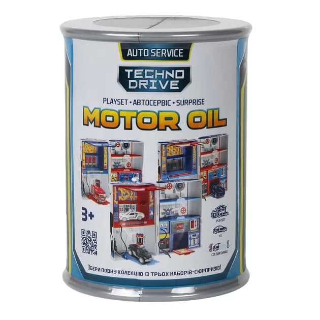 Ігровий набір Motor Oil - Автосервіс з мінімоделлю Зміни колір №SK-112YKS/КіддіСвіт/