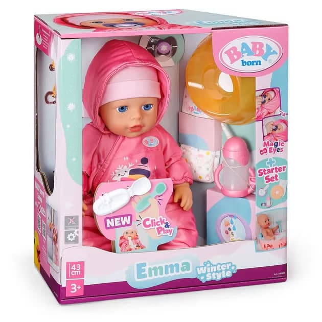Лялька "Baby Born" серії "Click and Play" - Зимовий стиль Емми 43см,аксесуари/КіддіСвіт/