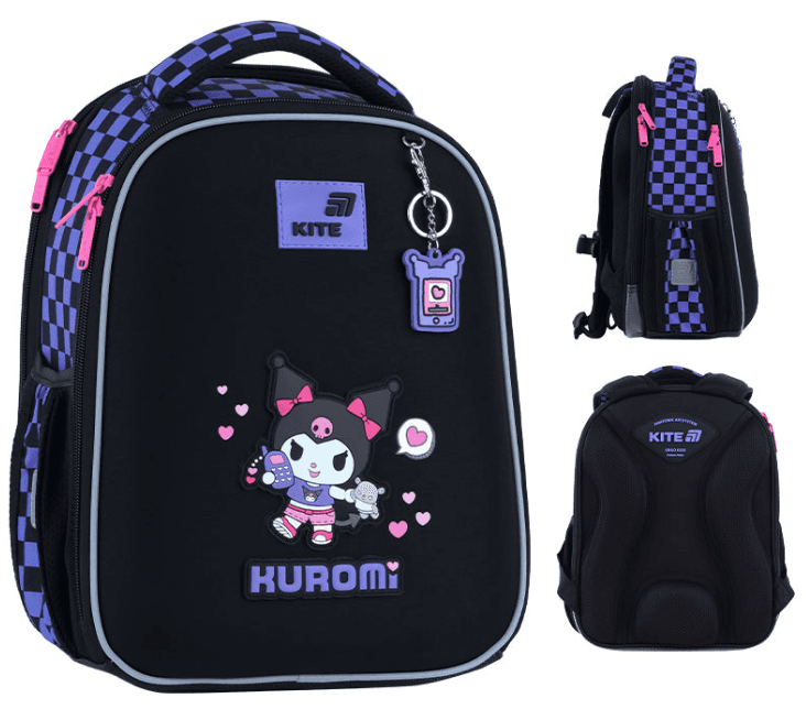 Рюкзак каркасний "Kite" Hello Kitty 2від.,2карм. №HK26-555S-3(4)