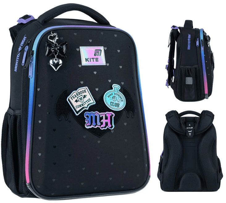 Рюкзак каркасний "Kite" Education 531 Monster High 2від.,2карм. №MH26-531M(4)