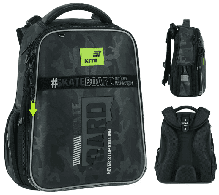 Рюкзак каркасний "Kite" Education 531 SK8 Board 2від.,2карм. №K26-531M-2(4)